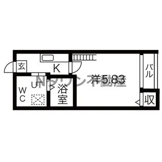アモーレ笠取【102号室】の間取り