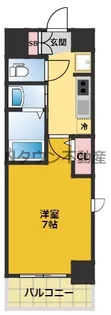 エステムコート名古屋新栄Ⅱアリーナ【13階】の間取り