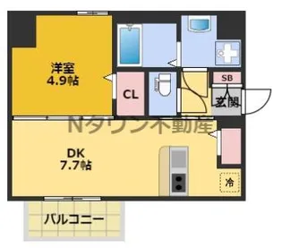メイクス上前津Ⅳ【11階】の間取り