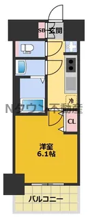 プレサンス太閤通駅前デュプル【6階】の間取り
