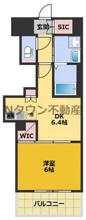 エステムプラザ名古屋駅前プライムタワー【6階】の間取り