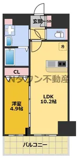 プレサンス上前津オレシア【14階】の間取り