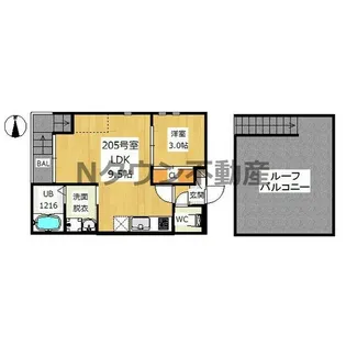 GRANDTIC KRS II【2階】の間取り
