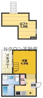 1Kの間取り画像