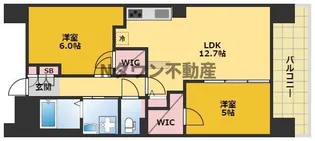 S−RESIDENCE茶屋ヶ坂East【11階】の間取り