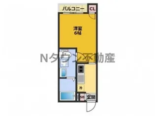 CRASTINE名楽町【103号室】の間取り