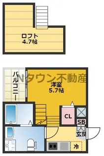 Casea【2階】の間取り