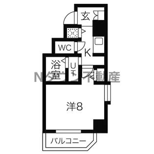 1Kの間取り画像