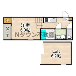 ハーモニーテラス上石川町Ⅵ【2階】の間取り