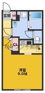 クレストタップ名古屋ウエスト【3階】の間取り