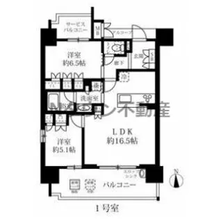 グランパセオ名駅那古野【9階】の間取り