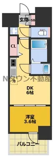 プレサンス上前津オレシア【8階】の間取り