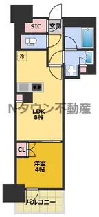 プレサンス名駅南ブリエ【4階】の間取り