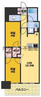 プレサンス名駅南ブリエ【11階】の間取り