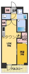エステムコート名古屋TWIN WEST【7階】の間取り