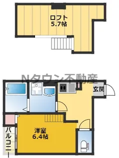 Cathbharr車道【1階】の間取り