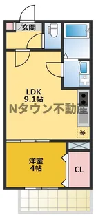 Eden(エデン)【1階】の間取り