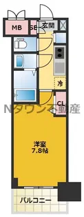 プレサンスジェネ千種内山【3階】の間取り