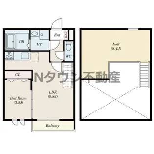Creo中村公園伍番館【1階】の間取り