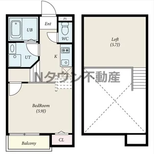 Creo Baker庄内通(クレオベイカーショウナイドオリ)【2階】の間取り
