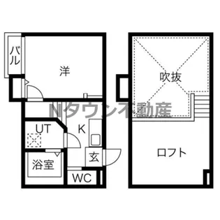 Ampio八田【1階】の間取り