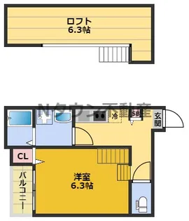 プリエ中村公園【2階】の間取り