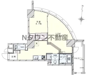 レジデンスT・L新栄【8階】の間取り