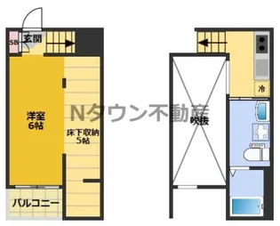 1Rの間取り画像