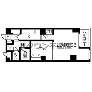 ドミール長者町【407号室】の間取り