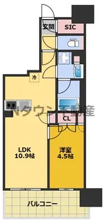 プレサンス名駅南ブリエ【9階】の間取り