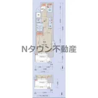 ライジングコート名古屋駅南【8階】の間取り