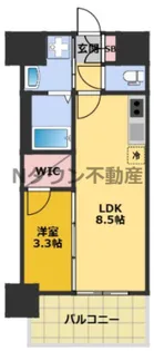 S-RESIDENCE烏森aureate(オリート)【8階】の間取り