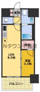 S-RESIDENCE烏森aureate(オリート)【2階】の間取り