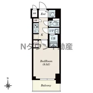 CREST TAPP新栄【11階】の間取り