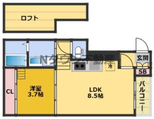 カーバンクル【2階】の間取り