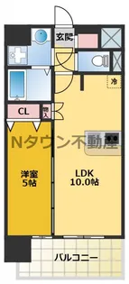 プレサンス栄フレイヤ【5階】の間取り