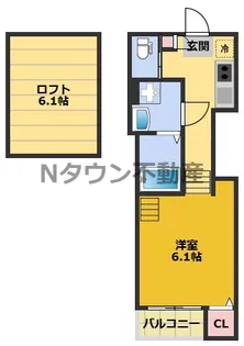 フレグラントオリーブ名城公園【2階】の間取り