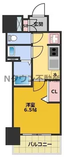 ディアレイシャス名古屋太閤通【13階】の間取り