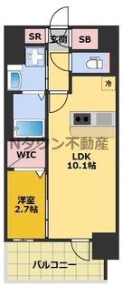 エステムコート名古屋TWIN WEST【13階】の間取り