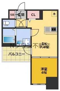 プレサンス今池駅前フェルディノ【7階】の間取り