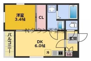 ハーモニーテラス児玉Ⅳ【3階】の間取り