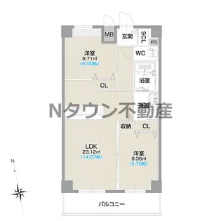 フォルティス今池【12階】の間取り