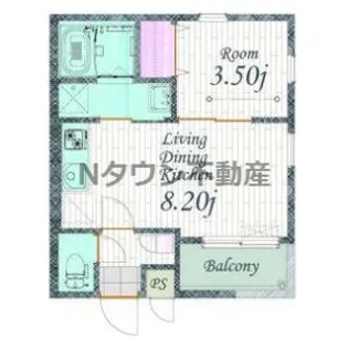 Cherim 本陣十王町 South【1階】の間取り