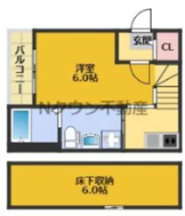 ル・ケレス黄金【105号室】の間取り