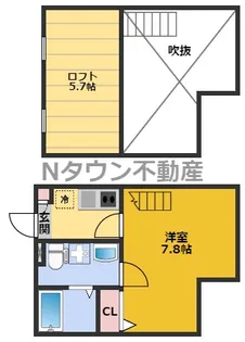 ラピネスコート【1階】の間取り