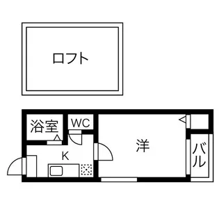 Hut In Nagoya【205号室】の間取り