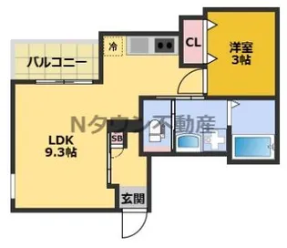 REGALEST F 上小田井【101号室】の間取り