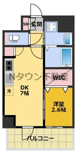 エステムコート名古屋上前津【9階】の間取り