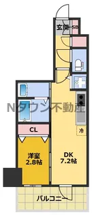 エステムコート名古屋上前津【3階】の間取り
