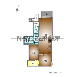 REGALEST F 上小田井【203号室】の間取り
